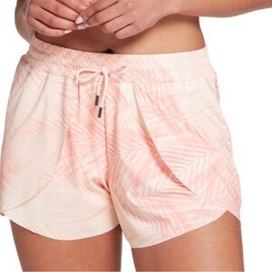 NWT CALIA Swim Collection Mid Rise Short Soft Palms Coral